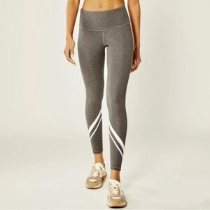 Tory‎ Sport Women Lg High-Rise Compression Melange Side-Pocket Chevron Leggings